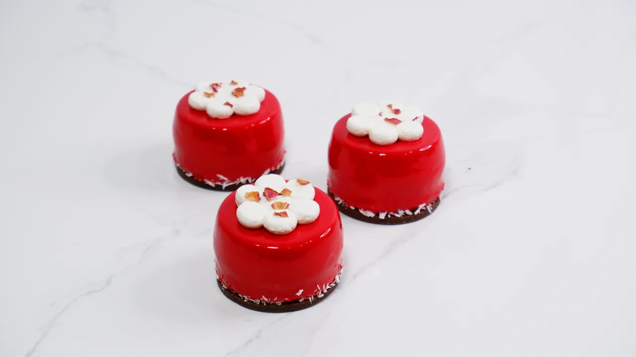 Coconut Passion Fruit Entremet