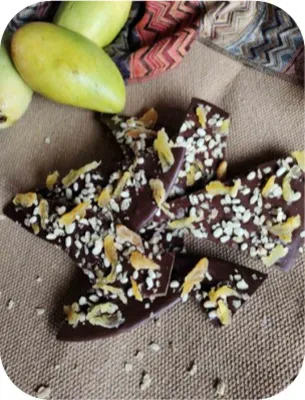 Mango Pinipig Bark