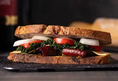 Plant-Based Nutty Sourdough Sandwich