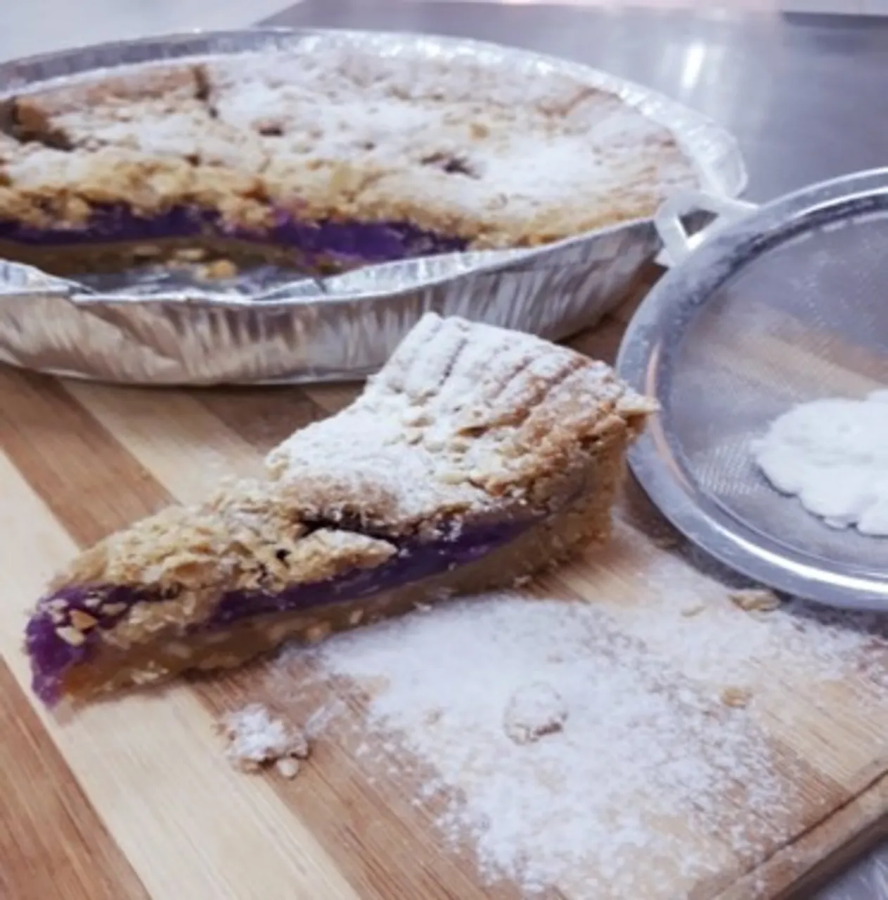 Purple Yam Cookie Pie - Puratos